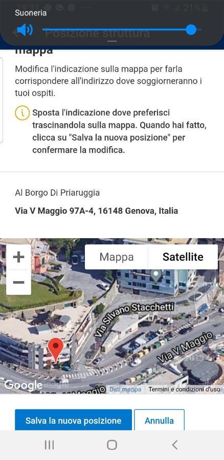 Al Borgo Di Priaruggia Villa Genova Esterno foto